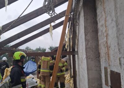 Kontrole budynków na terenie powiatu bocheńskiego uszkodzonych przez nawałnicę