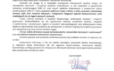 Komunikat Powiatowego Inspektora Nadzoru Budowlanego w Bochni